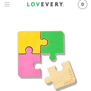 Lovevery Chunky Wooden Jigsaw Puzzle Montessori learning toddler toy